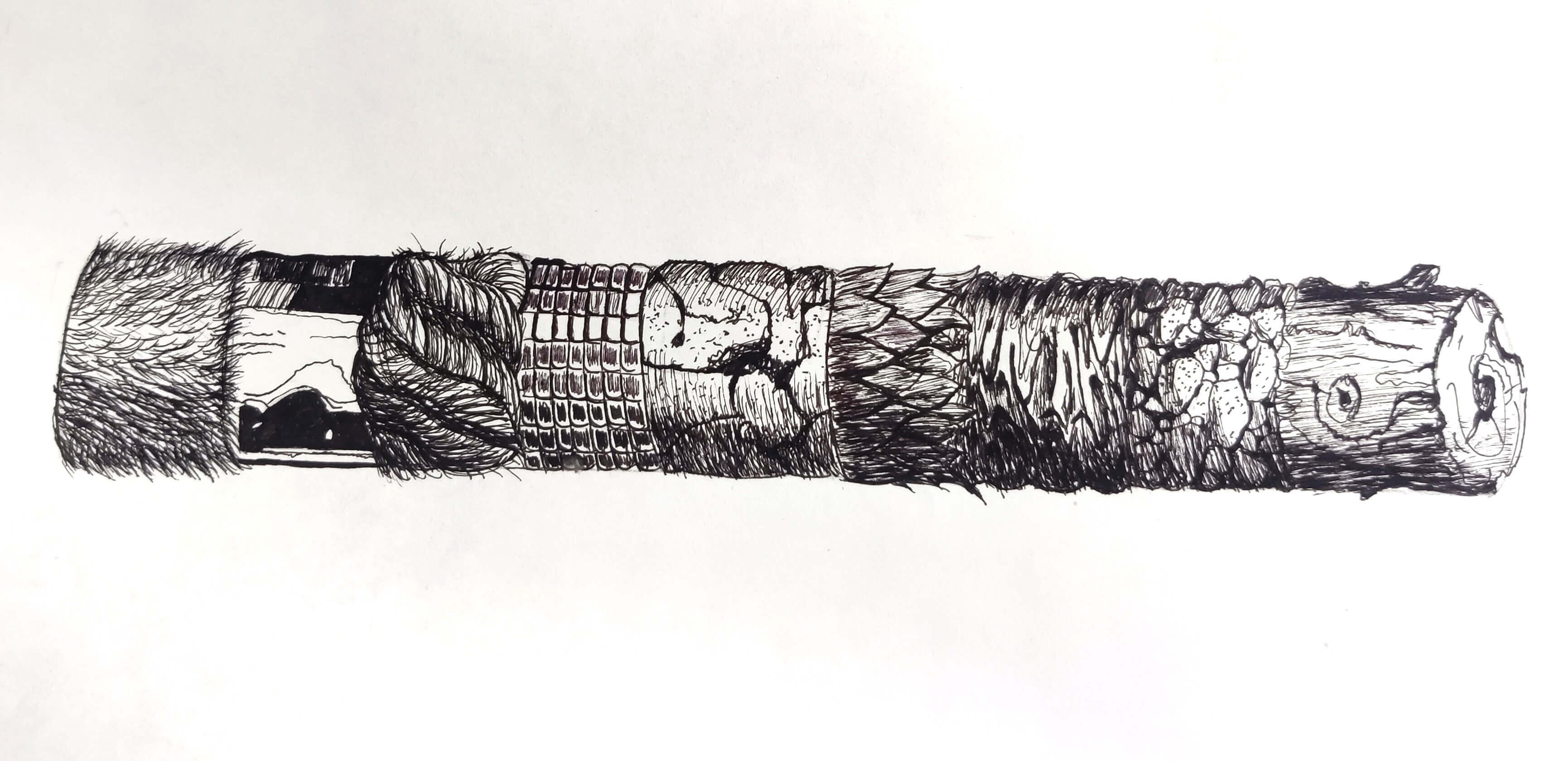 Textures (ink study) Textures (ink study)