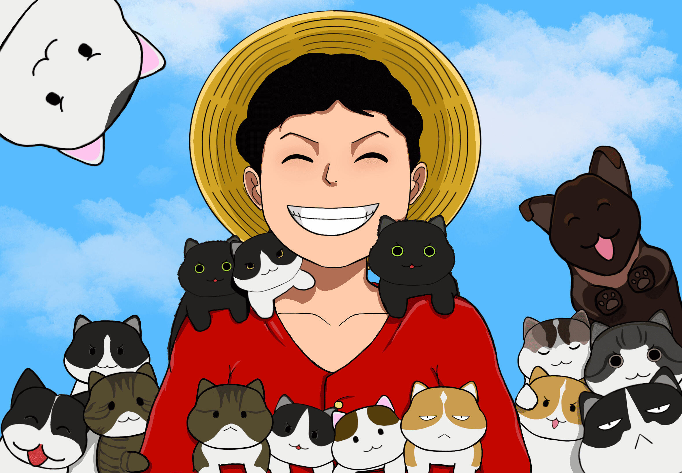 Cartoon portait (One Piece style) Cartoon portait (One Piece style)