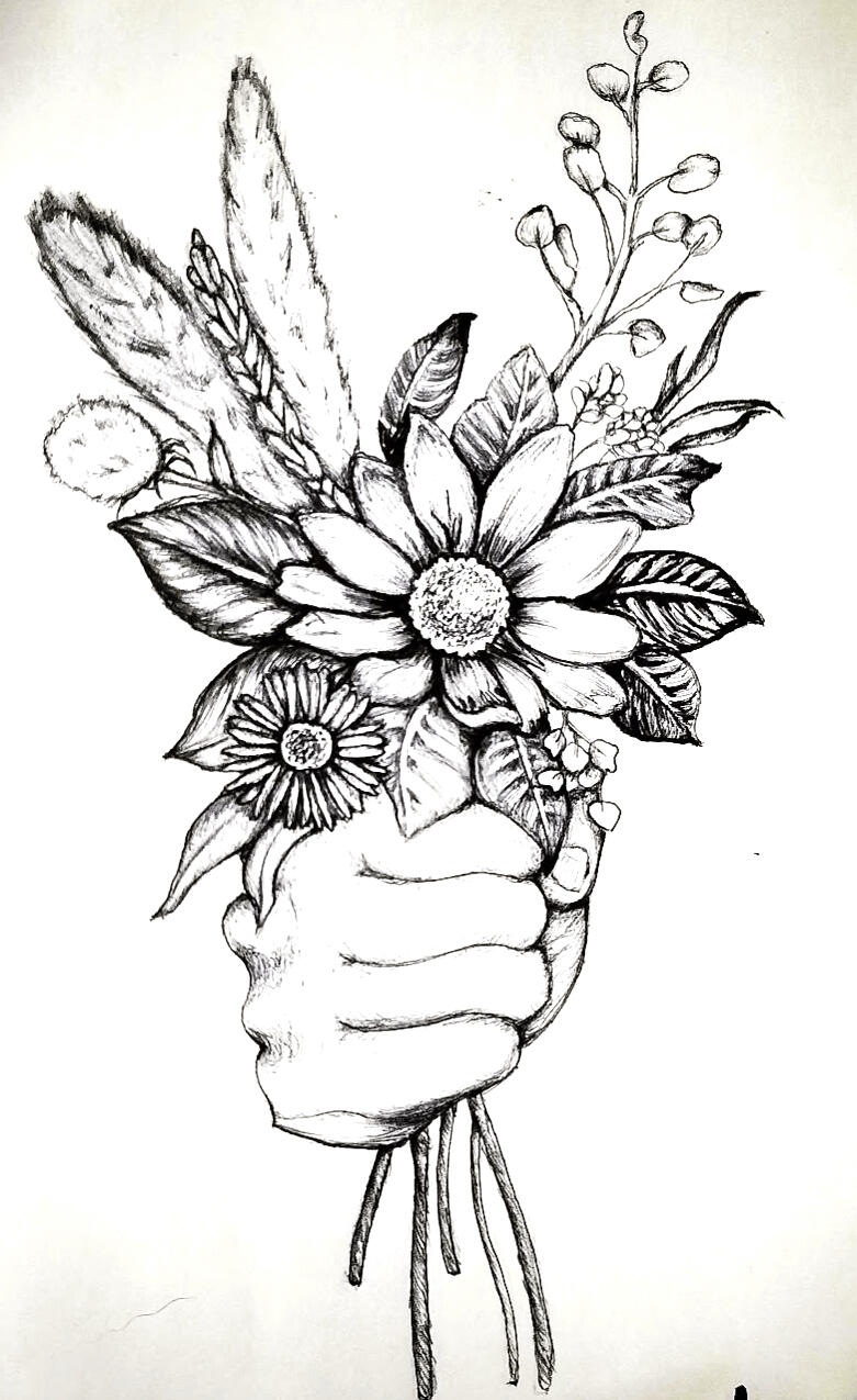 Flowers (ink study) Flowers (ink study)