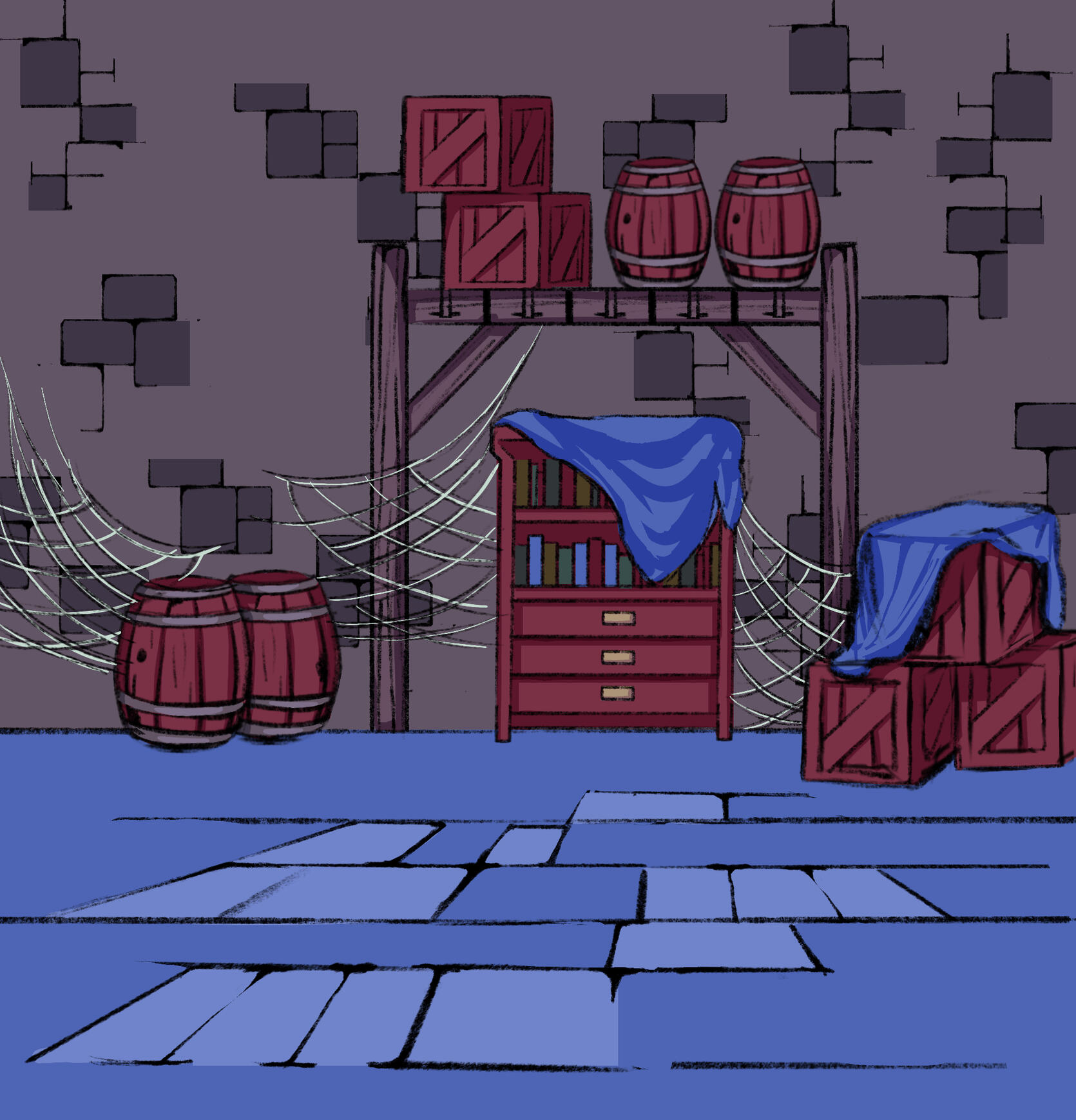 Cartoon environment study ("The Pumpkin Paradox" video game) Cartoon environment study ("The Pumpkin Paradox" video game)