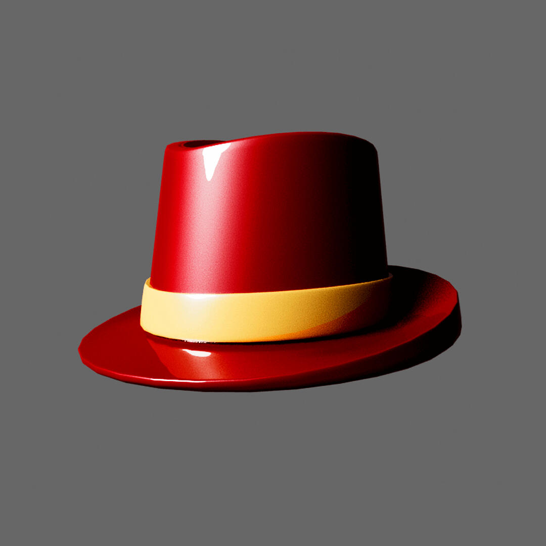 3D metal hat (box modeling, Maya) 3D metal hat (box modeling, Maya)